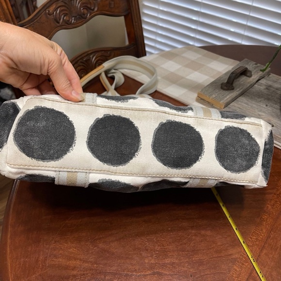 Gap canvas leather vtg Handbag Tote Bag weekender travel bag - Picture 7 of 12